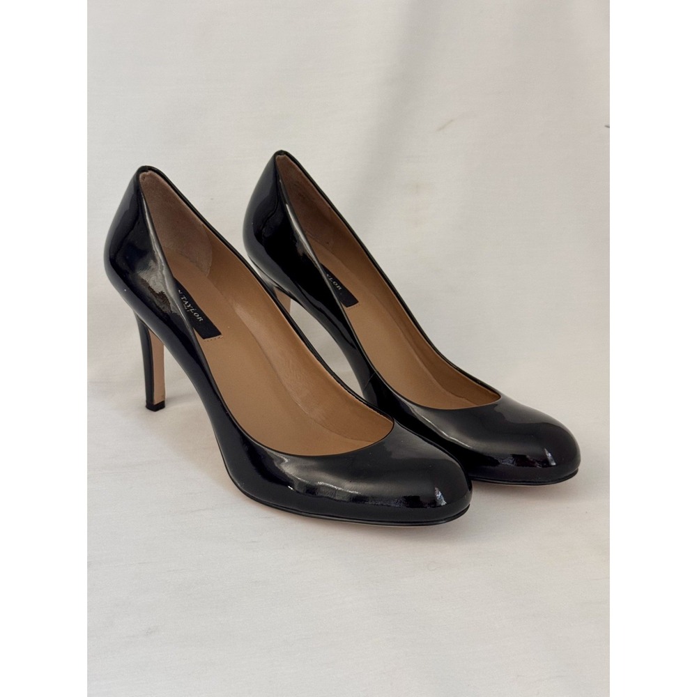 Ann Taylor  Black Patent leather  Heels Pumps Sz 8